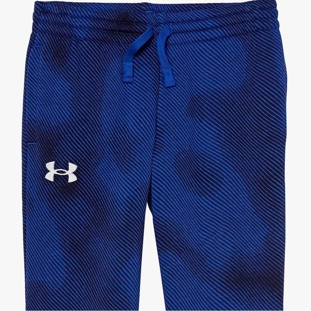 Under Armour Boys' Rival Fleece Blue/Black Printed Joggers Size Youth Large
NWT